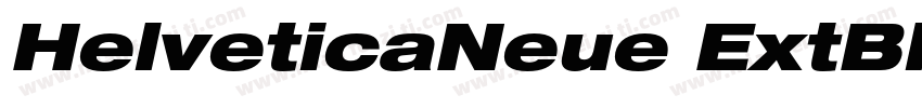 HelveticaNeue ExtBlackCondObl 黑字体转换